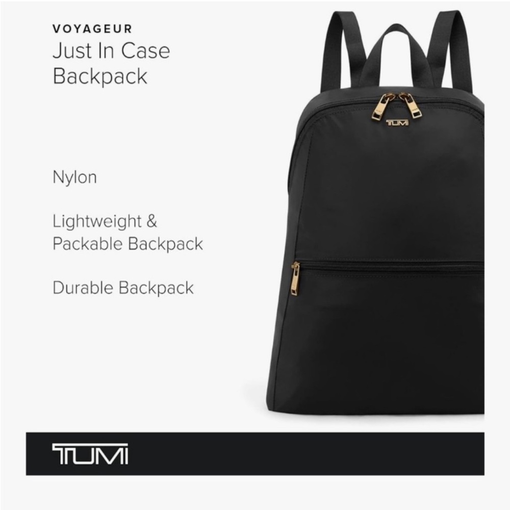 Tumi Voyageur Just in Case Backpack Black